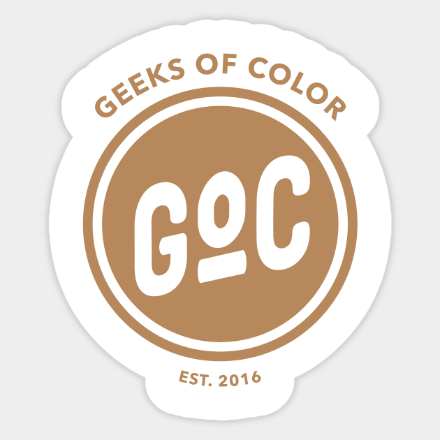 Caramel Geek of Color Sticker by geeksofcolor